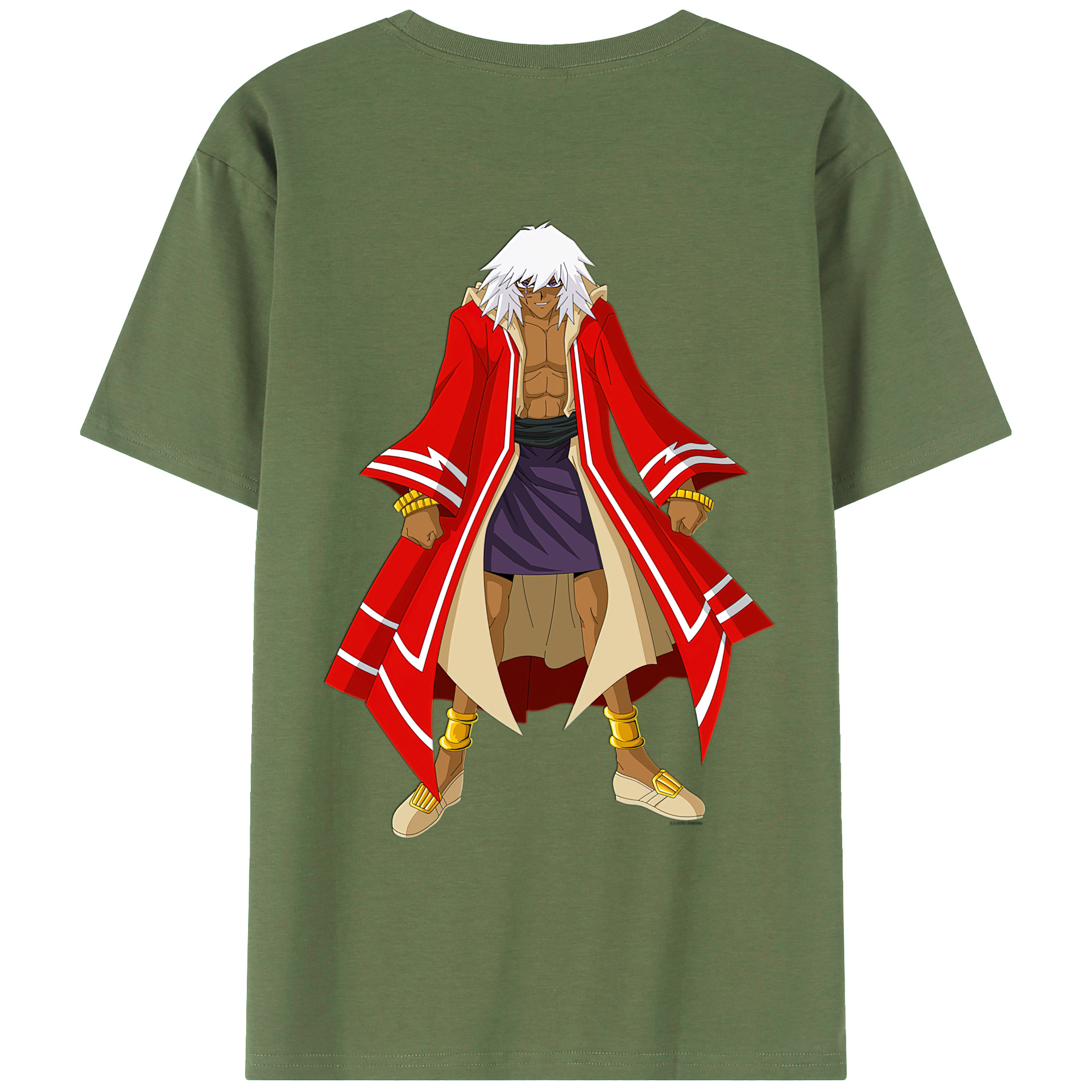 （画像用） 遊☆戯☆王 Yu-Gi-Oh! 綿100％ メンズ半袖Tシャツ（バックプリント） 通気性